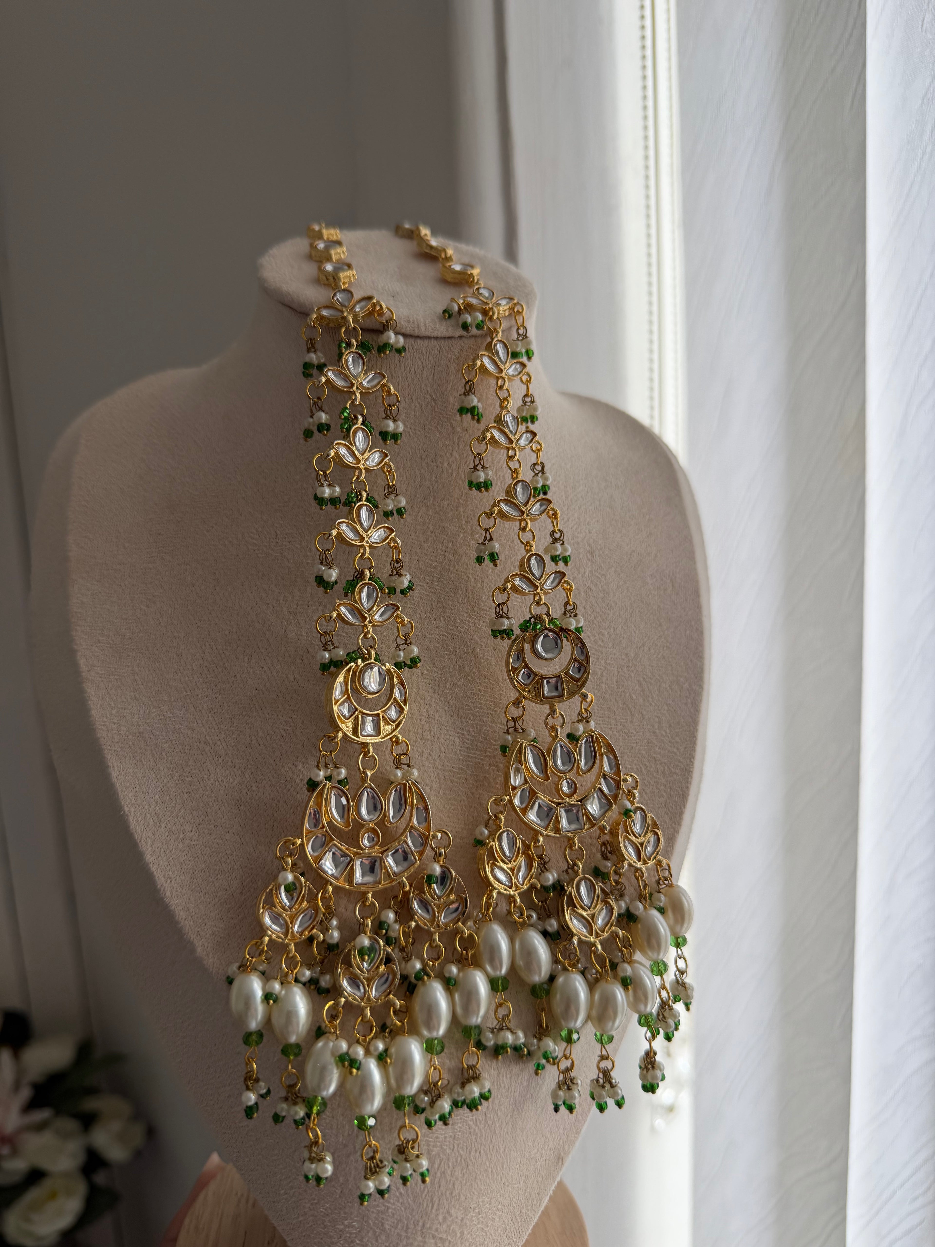 Royal Kundan Pearl Bridal Earrings