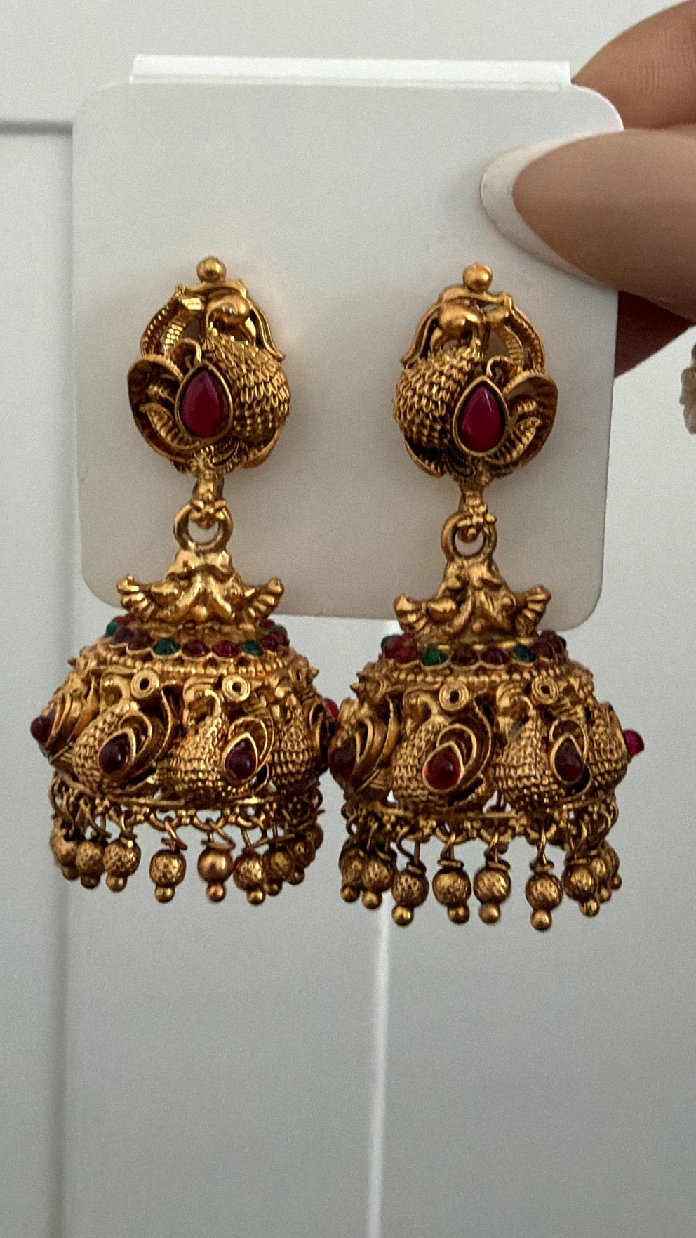 Noor Peacock Jhumka